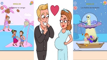 Happy Ending: Displace Puzzle - Gameplay Mobile Game Walkthrough Android Ios Part 2 Levels 31-50