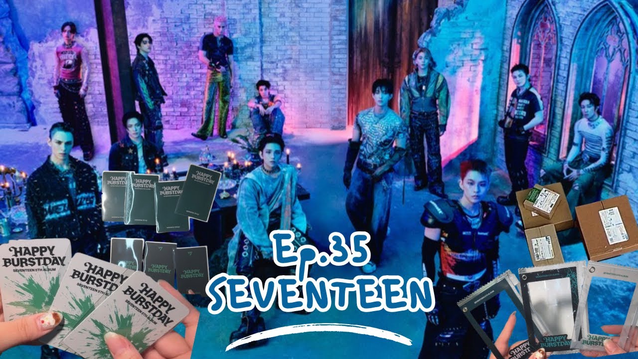 [Ep.35 썬더 위버스 1차, 올리브영 앨범깡] 세븐틴 THUNDER 2차 택배깡 | SEVENTEEN 5TH ALBUM | 정규 5집 HAPPY BURST DAY | HBD
