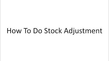AutoCount V2: How To do Stock Adjustment