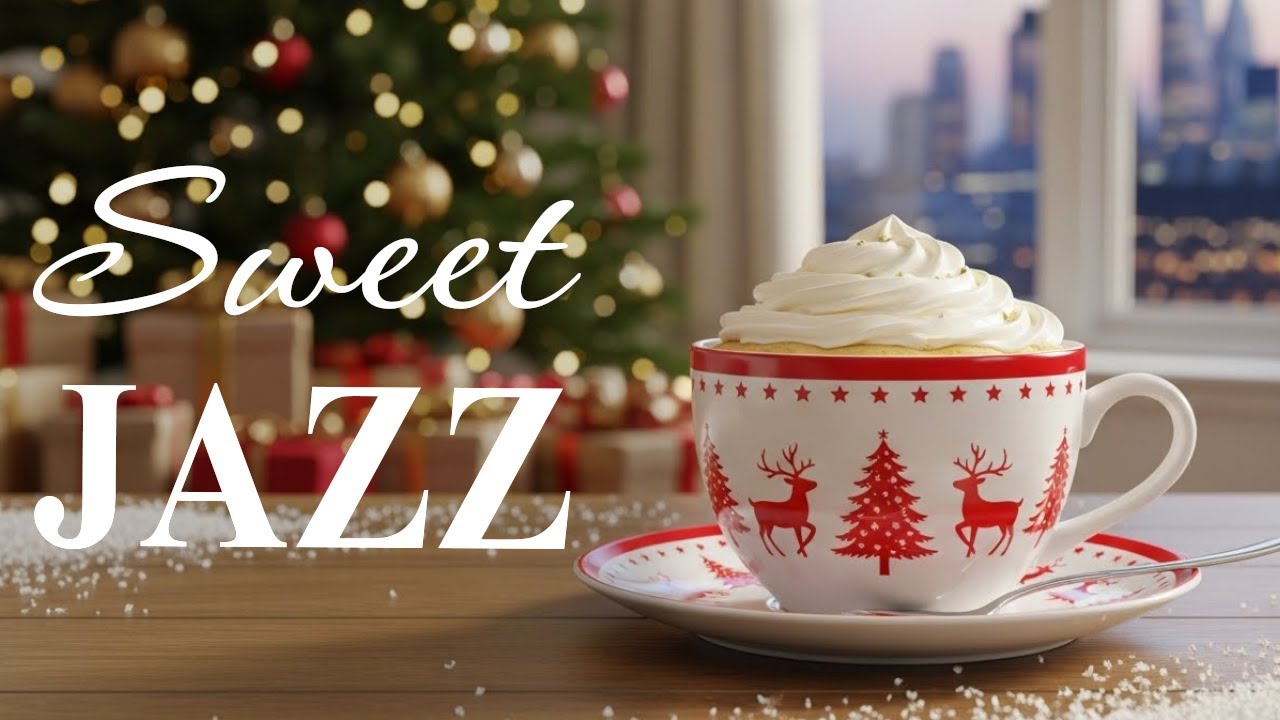 Sweet Jazz☕ Coffee Shop Ambiance – Relaxing Christmas Jazz Cafe Instrumental for a Happy Holiday