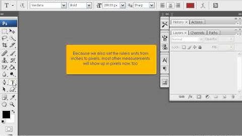 How to set default units in PhotoShop - Adobe Photoshop Tutorials