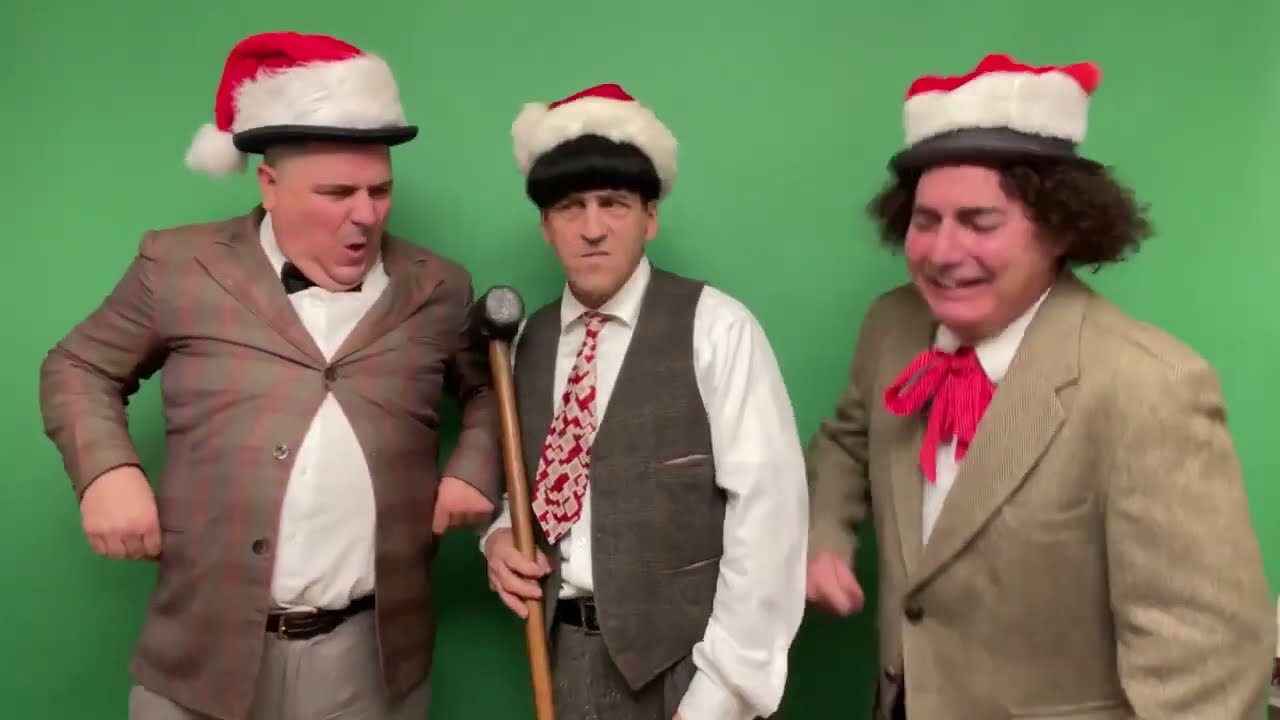 The THREE STOOGES Christmas Jokes - With 