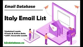 Italy Email List | Verified Italy Consumer Email Database for Marketing – B2C Database