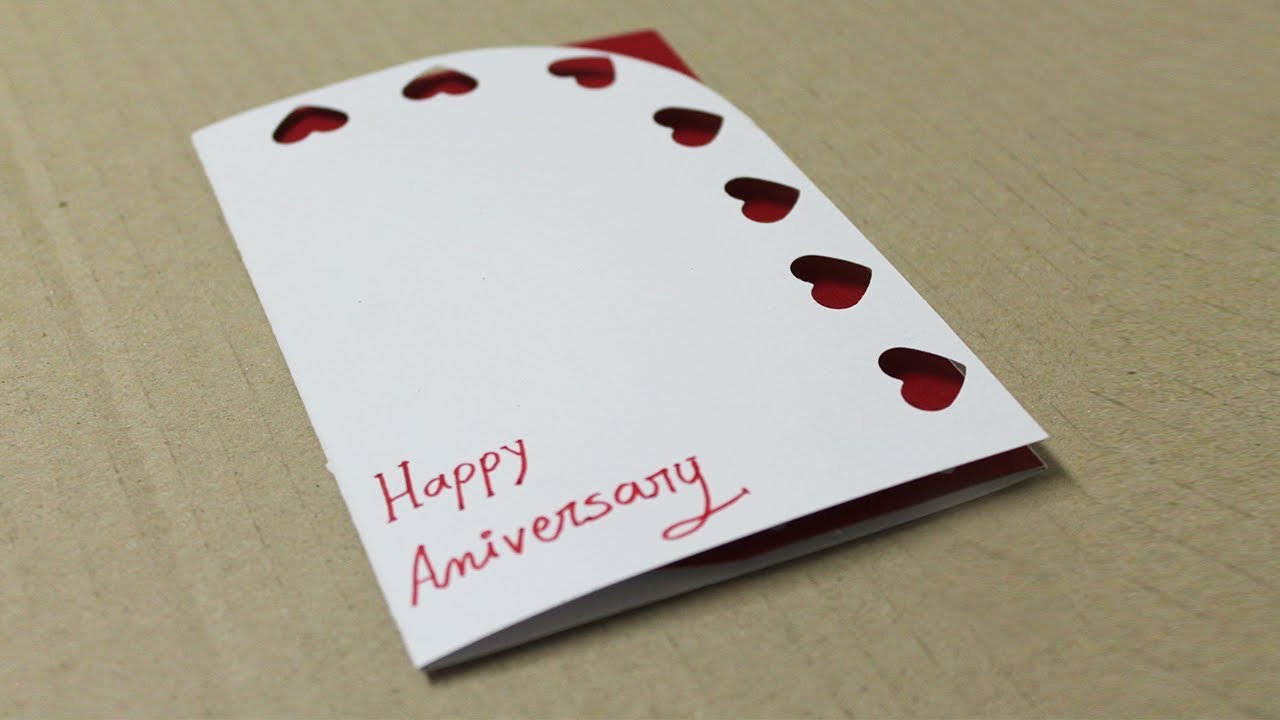 How To Make Anniversary Card For Mom And Dad YouTube