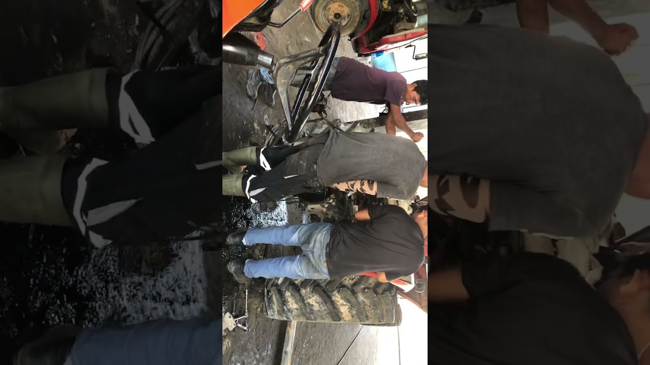 Bongkar  transmisi mini traktor