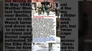 This German General Refused to Surrender to Russia —Drove West to Find Americans #darkhistory#shorts