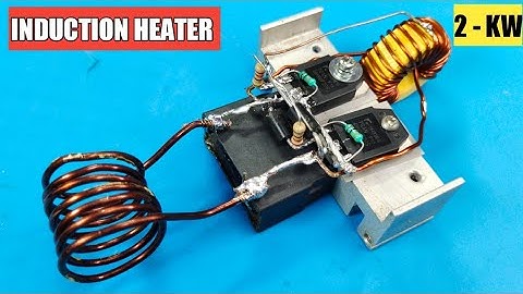 simple poweful 2000W induction heater make at home using irfz44n