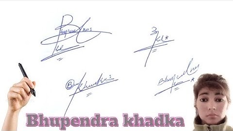Bhupendra Khadka signature style#name signature with arooj