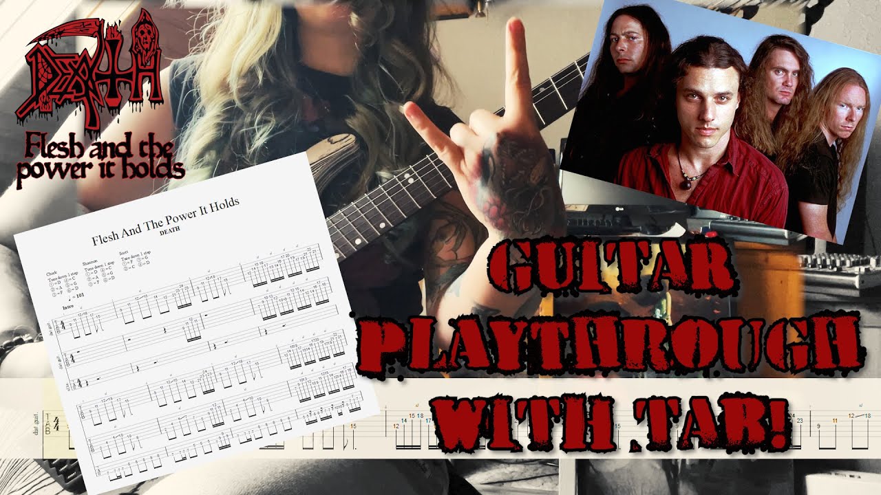 DEATH - Flesh and the power it holds // TAB // GUITAR COVER