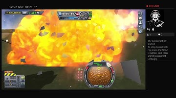 KSP flying a helicopter to my flying heli-Carrier