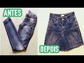 Transforme calça jeans em saia