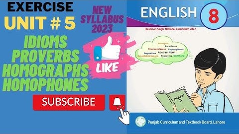 Hazrat Umar (رضی اللہ عنہ) // Exercise Unit: 5 // Vocabulary & Grammar // English Class 8th