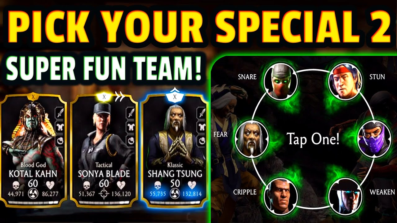 MK Mobile. Pick You Special 2 Team is AMAZING! Tactical Sonya Actually Impressed Me!