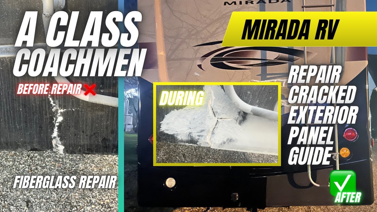 Broken Rv Do This To Repair Fiberglass Cracks In Your RV! Rv & Trailer Repair ...
