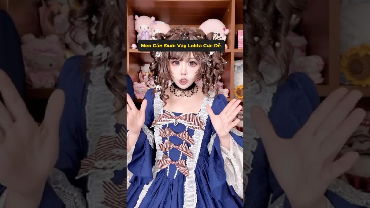 Một vài mẹo xử lý đuôi váy Lolita #meowcosplay #shorts