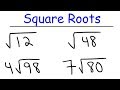 Simplifying Square Roots and Imaginary Numbers in Mathematics