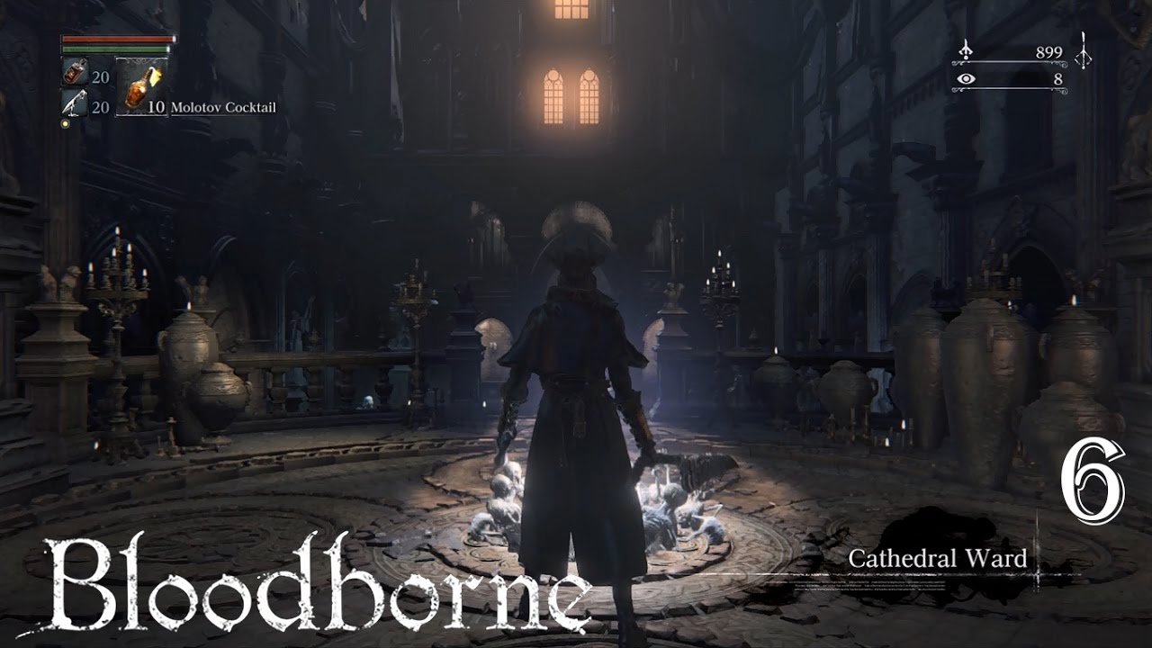 Bloodborne 100 Walkthrough Part 6 Cathedral Ward YouTube