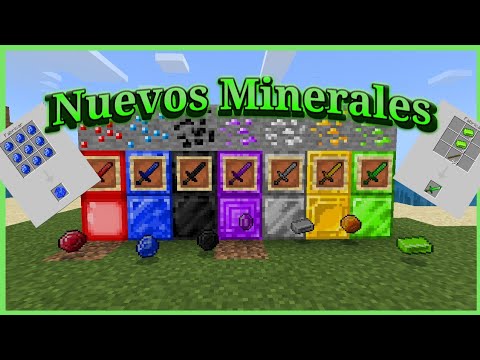 7 NUEVOS MINERALES para MINECRAFT PE, y 7 NUEVAS ESPADAS. - YouTube