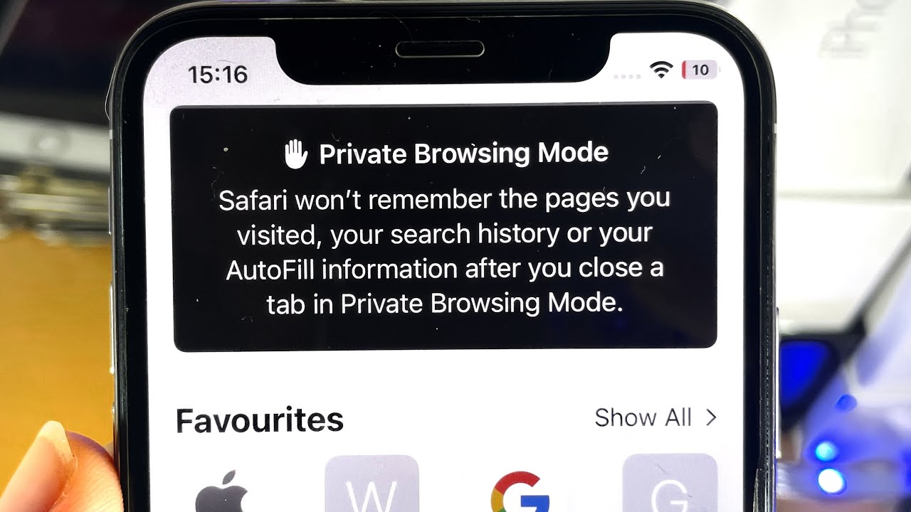 incognito safari ios 16