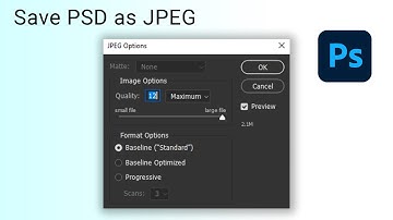 How to Save PSD File As JPEG in Photoshop