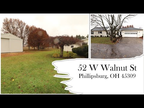 52 W Walnut St, Phillipsburg, OH home video tour
