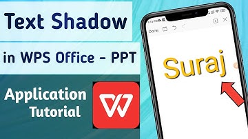 How to Add Shadow in a Text in PPT Presentation File on WPS Office - PPT App