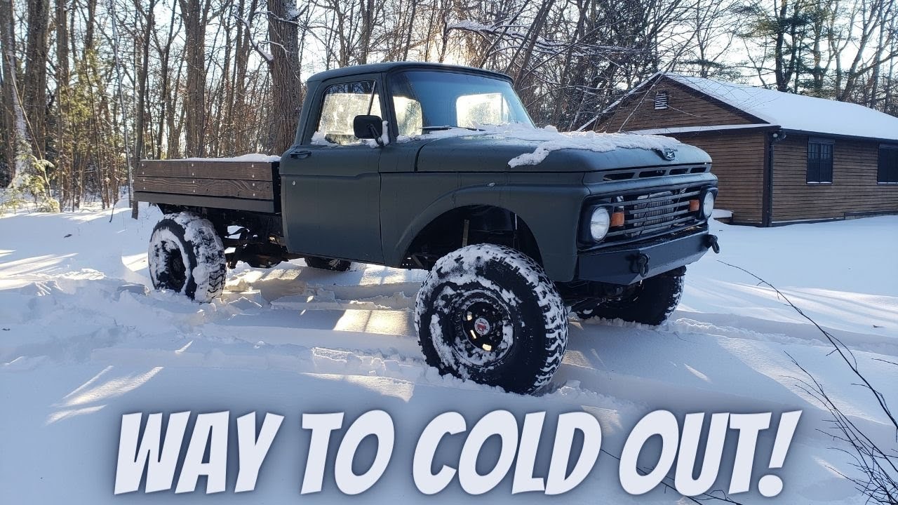 Cummins Cold Start! Getting my 12V cummins swapped '63 F250 fired up in