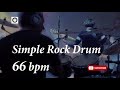 Simple rock drum groove  66 bpm  hq