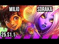 MILIO &amp; Viktor vs SORAKA &amp; Hwei (SUP) | NA Master | 25.S1.1