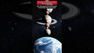 All 7 Planets Fit Between Earth and The Moon — The Fact That Breaks Your Brain #shorts