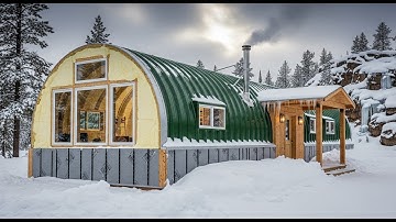 Efficient Insulated Quonset Hut Home design for Extreme Cold Weather