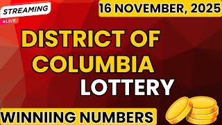 District of Columbia Midday Lottery Results For - 16 Nov, 2025 - DC-2 - DC-3 - DC-4 - DC-5