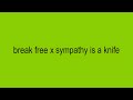 Break Free X Sympathy Is A Knife Samuelwain Break Free X Sympathy Is A Knife Samuelwain
