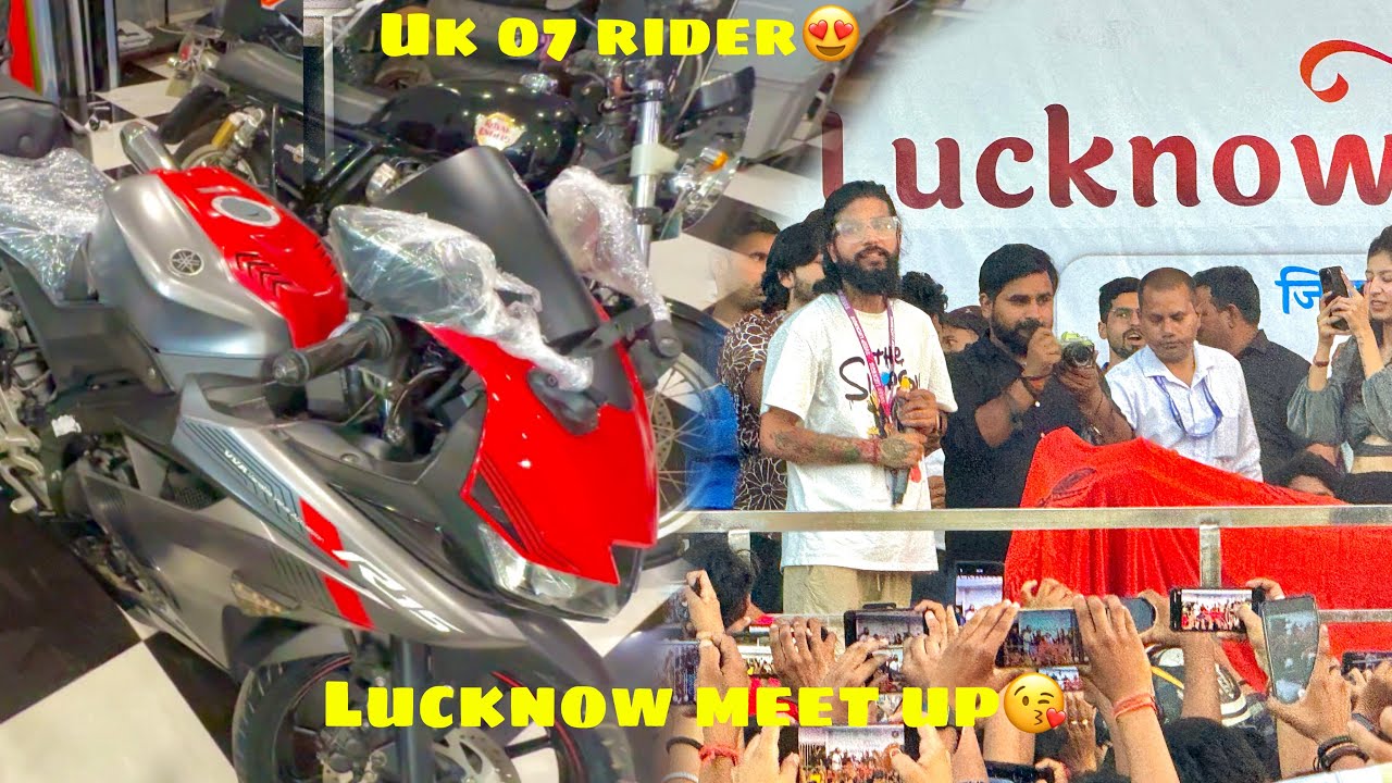 Lucknow meet-up uk07 rider 😍 || surprise gadi phle hi dekh liye 🤨 ||