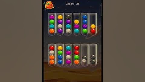 Golden Bubble Sort Expert Level 35 (gameplay walkthrough)