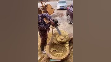 Nghệ Thuật Điêu Khắc Gỗ - Cóc Thiềm Thừ Tài Lộc  | Tượng Gỗ Đẹp #shorts