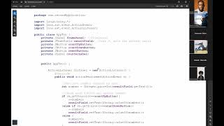 Software Development using Swing Components and various Layout Managers || JAVA II