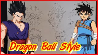 How To Draw Dragon Ball Art Style Akira Toriyama