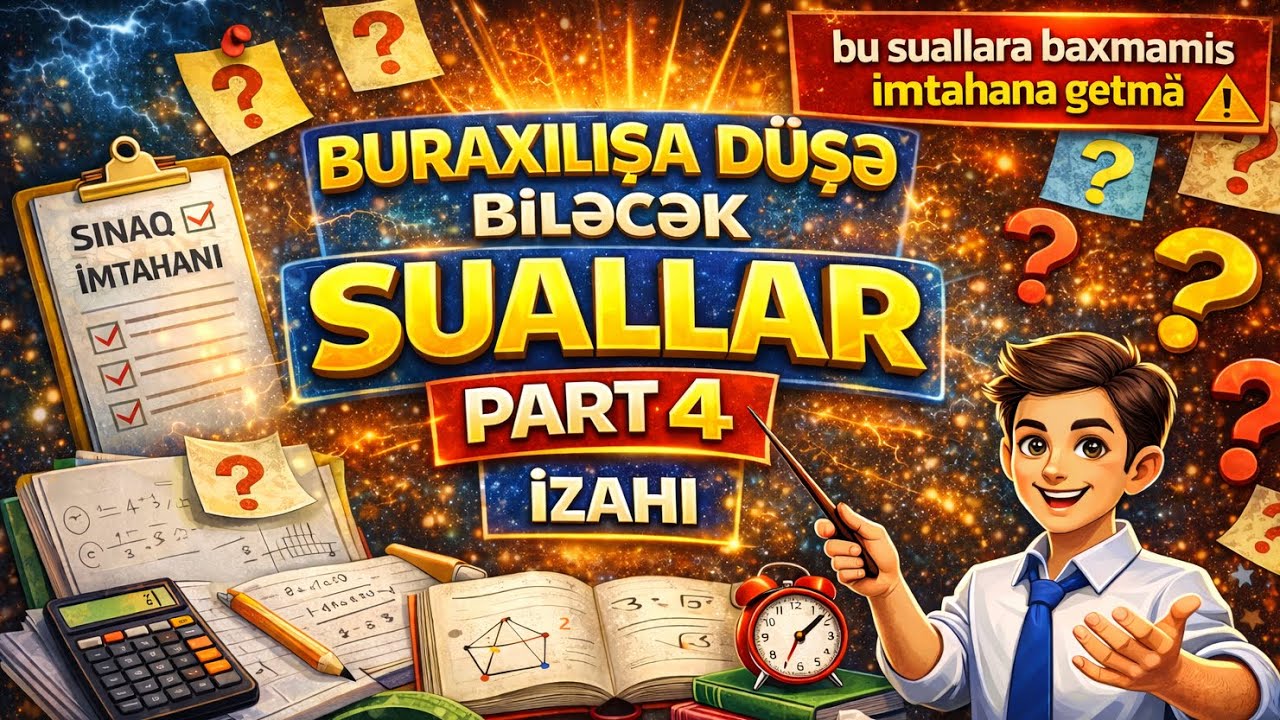 Buraxılışa düşə biləcək suallar PART-4 izahı
