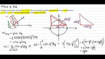 Volume of solid - rt. triangle cross sections