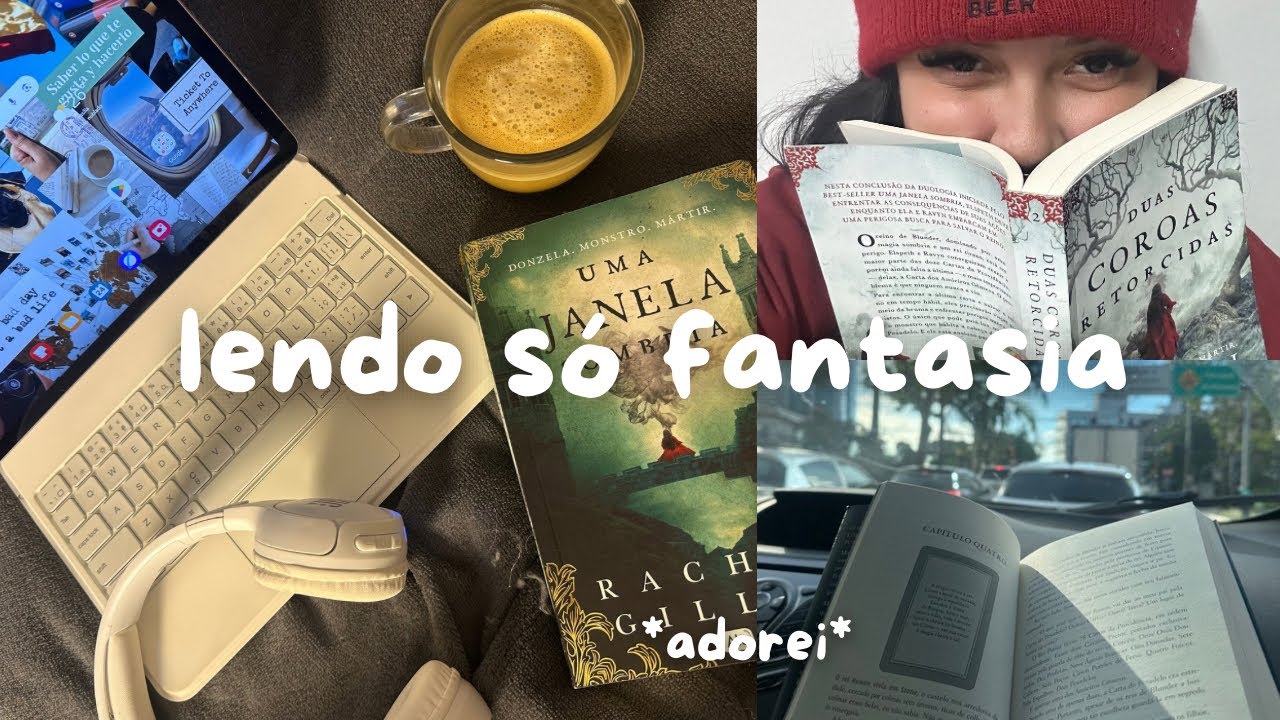 Lendo só livros de fantasia por 1 semana📖⚔️🔥| Vlog de leitura