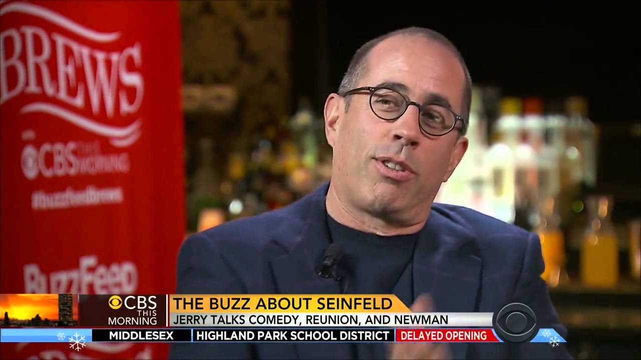 Seinfeld BuzzFeed Brews Package on CBS This Morning 2-4-14