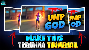 How To Make This Trending Montage Thumbnail On Android 😱I UMP GOD Montage Thumbnail Tutorial