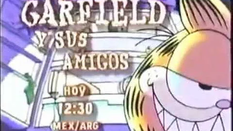 O que Garfield está dizendo bom dia?