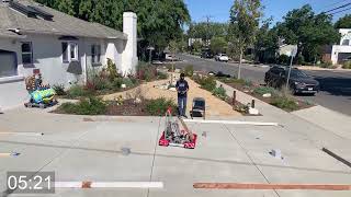 2021 Robot driving practice - slalom path - run 1