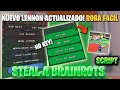 STEAL A BRAINROT SCRIPT🔥 NO KEY! ROBA TODO FACIL! Invisible, Anti Hit, Float, y Mas! 😱