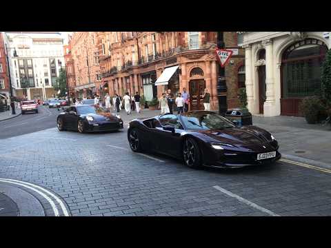 Supercars in London 2026 | 675LT, Aventador S, 12Cilindri, Regera, Mustang, SF90, SRT Hellcat, GT2RS