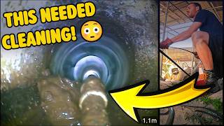 This Storm Drain Needed a Serious Clean! 😳 Then We Patch Lined It