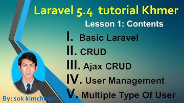 laravel 5.4 tutorial introduction content khmer # lesson 1