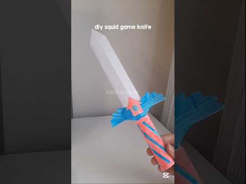 Diy Squid Game Paper Knife Squidgame Papercraft Diy Diycrafts Paper Paperknife Knife Diy 